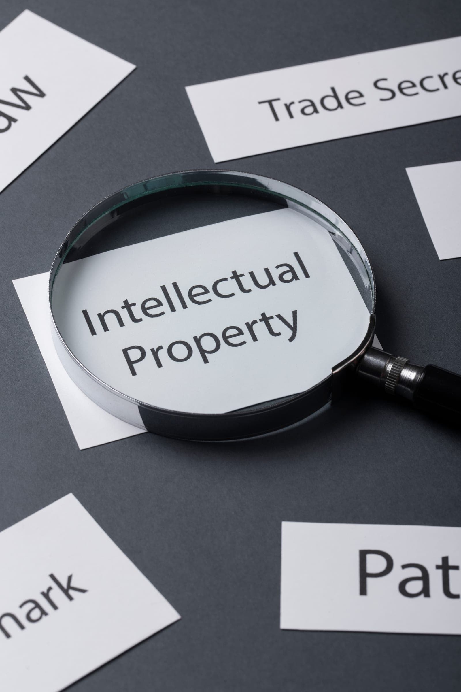 A still life about intellectual property with a copyright symbol